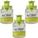 RESCUE! Outdoor Fly Trap - Reusable - 3 Traps