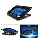 12-17Inch 6 Powerful Fans Quiet Laptop Cooler Gaming Cooling Mat Pad Tilt Stand