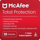 McAfee Total Protection 2024 10 Devices 1 Year With VPN | FULL VERSION | GLOBAL
