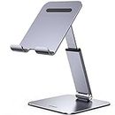 UGREEN Tablet Stand Height Adjustable, Aluminum Tablet Holder, Foldable Desktop Stand Compatible with iPad Pro 12.9, 9.7, 10.5, iPad air Mini 4 3 2, Nintendo Switch, Surface Pro