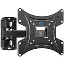 PERLESMITH TV Wall Bracket for Most 13-42 Inch TVs, 20kg Weight Capacity Max VESA 200x200mm, Solid and Sturdy TV Mount with Swivel Tilt Level Tool and Cable Ties PSSFK1-E