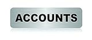 Courtly Accounts Stainless Steel Self Adhesive Signage Board for Office (10" X 2.5" Inch)