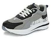 Server Sneaker Casual Shoes for Men S64 Soft Cushion Insole, Slip-Resistance, Dynamic Feet Support, Arch Support & Perfect for Casual Wear White Black UK/ind 6