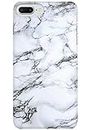 COBERTA Printed Back Cover for Apple iPhone 7 Plus Back Cover Case - White Marble Design