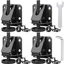 Anwenk Leveling Feet Heavy Duty Furniture Levelers Adjustable Table Leg Leveler w/Lock Nuts for Furniture,Table, Cabinets, Workbench,Shelving Units and More,Black