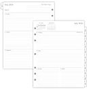 newestor 2024-2025 Weekly Planner Refill Folio Size with Monthly Tabs, Two Pages Per Week, July 2024 to June 2025, 8-1/2" x 11", Size 5 / Monarch