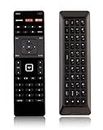 XRT500 Keyboard Remote Control Compatible with VIZIO Smart TV P502UIB1 P502UIB1E P552UIB2 P602UIB3 P652UIB2 P702UI-B3 P702UIB3 RS65-BL RS65BL 398GR08BEVZ00J 1420026984 00111203121 M322I-B1 M422I-B1