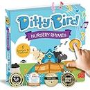 Ditty Bird Baby Nursery Rhymes - Babyspielzeug mit 6 Sound-Knöpfen zum Englisch Lernen. Interaktives Liederbuch mit den beliebtesten Songs. Perfekt für bilinguale Kinder ab 1 Jahr.