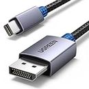UGREEN Mini DisplayPort to DisplayPort 1.4 Cable 2M 8K@60Hz 4K@240Hz Aluminum Shell Braided Compatible with MacBook Pro/Air, Mac Mini/Pro