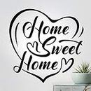 Home Sweet Home - Adhesivo decorativo para pared, diseño de Sala de estar con cita motivacional, decoración de cocina, dormitorio, bienvenida, transferencias extraíbles, pasillo y texto en inglés