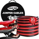 TOPDC Jumper Cables 16 Feet 6 Gauge Heavy Duty Booster Cable with Carry Bag (6AWG x 16Ft)