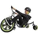 Huffy Green Machine Drift Trike Stunts Drifts and Spins Fun Action Packed Thrill Kart, Green, Grey & Black