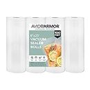 Avid Armor - Vacuum Seal Rolls, Vac Seal Bags for Food Storage, Meal Saver Freezer Vacuum Sealer Bags, Sous Vide Bags Vacuum Sealer, Non-BPA Vacuum Sealer Bags, 8 inches by 25 feet, Pack of 4