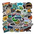 10 Random Outdoor Travel Nature Stickers Camping Decals Laptop Car Free Shipping