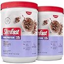 SlimFast High Protein Meal Replacement Shake Powder, 12 Servings (Pack of 2) , Advanced Nutrition Smoothie Mix, Digestive Support, Gluten Free, Creamy Chocolate, 20g of Protein (Packaging May Vary)