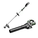 EGO Power+ ST1502LB 15-Inch Cordless String Trimmer & 530CFM Blower Combo Kit with 2.5Ah Battery and Charger Included, Black