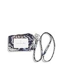 Vera Bradley Women's Recycled Cotton Zip ID Case and Lanyard Combo, Java Navy Camo, One Size