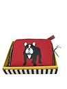 Marc Tetro French Bulldog Pug Puppy Dog Lover Red Zipper Small Wallet Wristlet with Gift Box | 5x4x1 inches