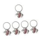 Amosfun 5pcs Fire Truck Keychain for Firefighters Men Mens Presents Firefighter Fireman Fire Extinguisher for Automobile Delicate Firefighter Keychains Metal 3d Zinc Alloy Bags
