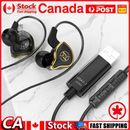 USB Gaming Headset With Microphone Ergonomic Earphone for PC Computer (Black) CA