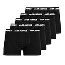 JACK & JONES Men's Briefs Boxers Shorts 5-Pack - Soft Breathable Underwear for Men (S - 2XL) Black