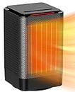 Space Heater, Portable Oscillating Heaters for Indoor Use, TABYIK PTC Ceramic Heater with Tip-over & Overheating Protection for Office Desk