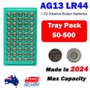 20-500 Pack LR44 Battery AG13 A76 Button Cell Batteries Tray Pack Batteries 2024