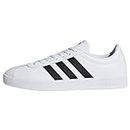 adidas Men's VL Court Sneakers, Ftwr White Core Black Core Black, 9 UK