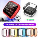 Bumper Screen Protectors Full Cover for Fitbit Versa 2 Plating TPU Watch Case