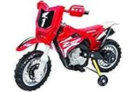 Best Ride On Cars 185 Honda CRF250R Dirt Bike, 6V Battery Operated Ride On, Red, Large