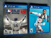 Playstation 4 Bundle, FIFA 19 & MLB 15 The Show