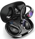 Bluetooth Headphones Wireless Sports Headphones Bluetooth 5.3 with Dual HD...