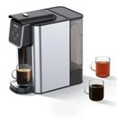 Versatile 3-in-1 Sifene Coffee Machine - K-Cup, Ground Coffee & Tea Brewer w/ 50oz Reservoir in Gray/Black | 12.8 H x 12.24 W x 7.72 D in | Wayfair