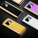 Metal Windproof Double Arc Electric Lighter Touch USB Charging Lighter Gift