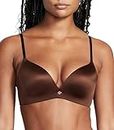 Victoria's Secret So Obsessed Wireless Push Up Bra, Padded, Plunge Neckline, Smoothing, Bras for Women, Brown (34B)