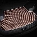 ACKNVHRO Heavy Duty Utility Cargo Liner Floor Mats for Car Truck SUV, Trimmable to Fit Trunk, All Weather Protection (Color : Normal, Size : Coffee)