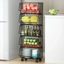 Home Goods Empfehlung Küche Gemüse Obstkorb Boden Aufbewahrungsregal Bett