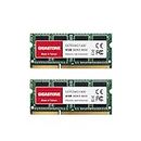 【DDR3 RAM】 Gigastone RAM pour Ordinateur Portable RAM 8Go (2x4Go) DDR3 8Go DDR3-1600MHz PC3-12800 Unbuffered Non-ECC 1.35V CL11 SODIMM 204-Pin Mémoire RAM (L'ordinateur Portable Only)