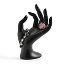 Mannequin OK Hand Finger Jewellery Glove Ring Bracelet Display Stand Holder Mannequin (Black)
