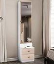 illfordd furniture Engineered Wood Glossy White Dressing Table With Drawer