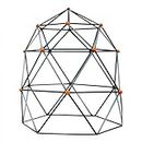 gobaplay Large Backyard Outdoor Geometric Climbing Dome Powder Coated Steel with 3 Anchors and 150 Pound Weight Capacity for Kids 3 to 10 Years Old