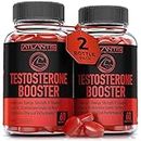 Testosterone Booster For Men Gummies - Enhances Strength & Stamina - Optimizes Physical Performance & Male Enhancement - Made With Tribulus, Horny Goat Weed, Maca Root & More. 2-Pack (120 Gummies)
