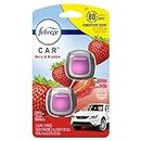 Febreze Car Air Freshener Vent Clip Berry & Bramble Scent, 06 oz. Car Vent Clip, 2 Count, Blue,Pink,Red,Yellow