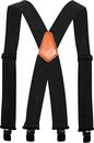 ACE Hosenträger Heavy Duty Suspenders für Arbeitshosen X-Form Metall-Clips Leder