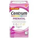 Centrum Prenatal Vitamin Tablet, Postpartum Multivitamin and Mineral Supplement, Essential Prenatal Vitamins, 100 Count (Packaging May Vary)
