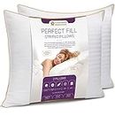 5 STARS UNITED Super King Size Pillows 2-Pack - 50x90 cm - King Luxury Hotel Quality Pillow for Sleeping - Ultra Soft Support Bed Pillows - Cotton Covers