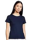 Vetements Solid T-Shirts for Girls Color Navy Blue Size L