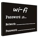 PARIKSHIT SUBLIMATION WITH DEVICE OF PS Acrylic Engraved wifi Internet Sign pattern Password Board Sign Decoration for Home Business Office PACK OF 2