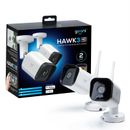 Geeni Hawk 3 1080p Wi-Fi Outdoor Cameras with Alexa Google Voice Control  2 Pack
