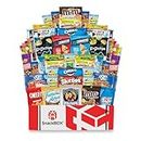 SnackBOX Care Package College Students | Snacks BOX Variety Pack (50 Count) | Great for Final Exams, Graduation, Fathers Day, Date Night, Birthday, Office, Camping, Chips, Military, Basket, Gift Ideas